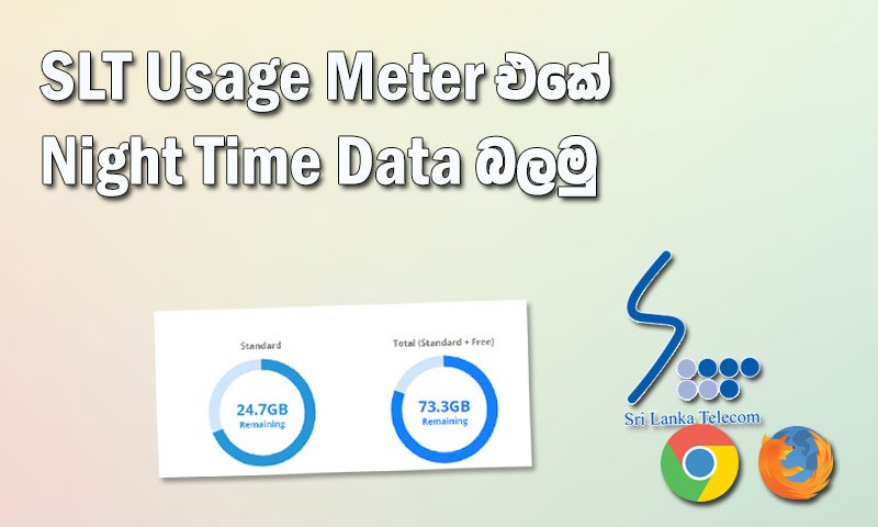SLT Night Time Data Usage Meter - Aluthsl